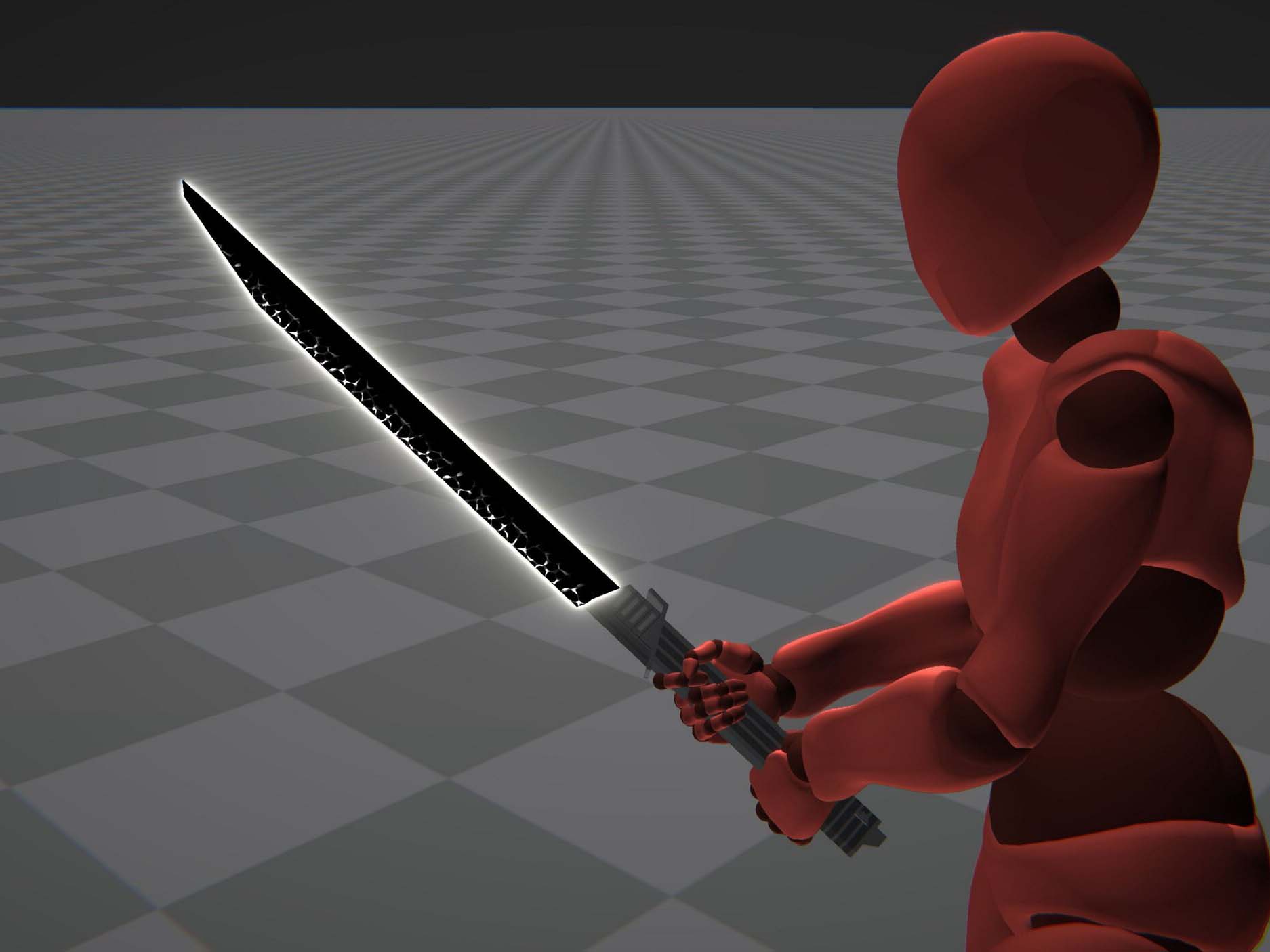 The Darksaber from Star Wars in Unity